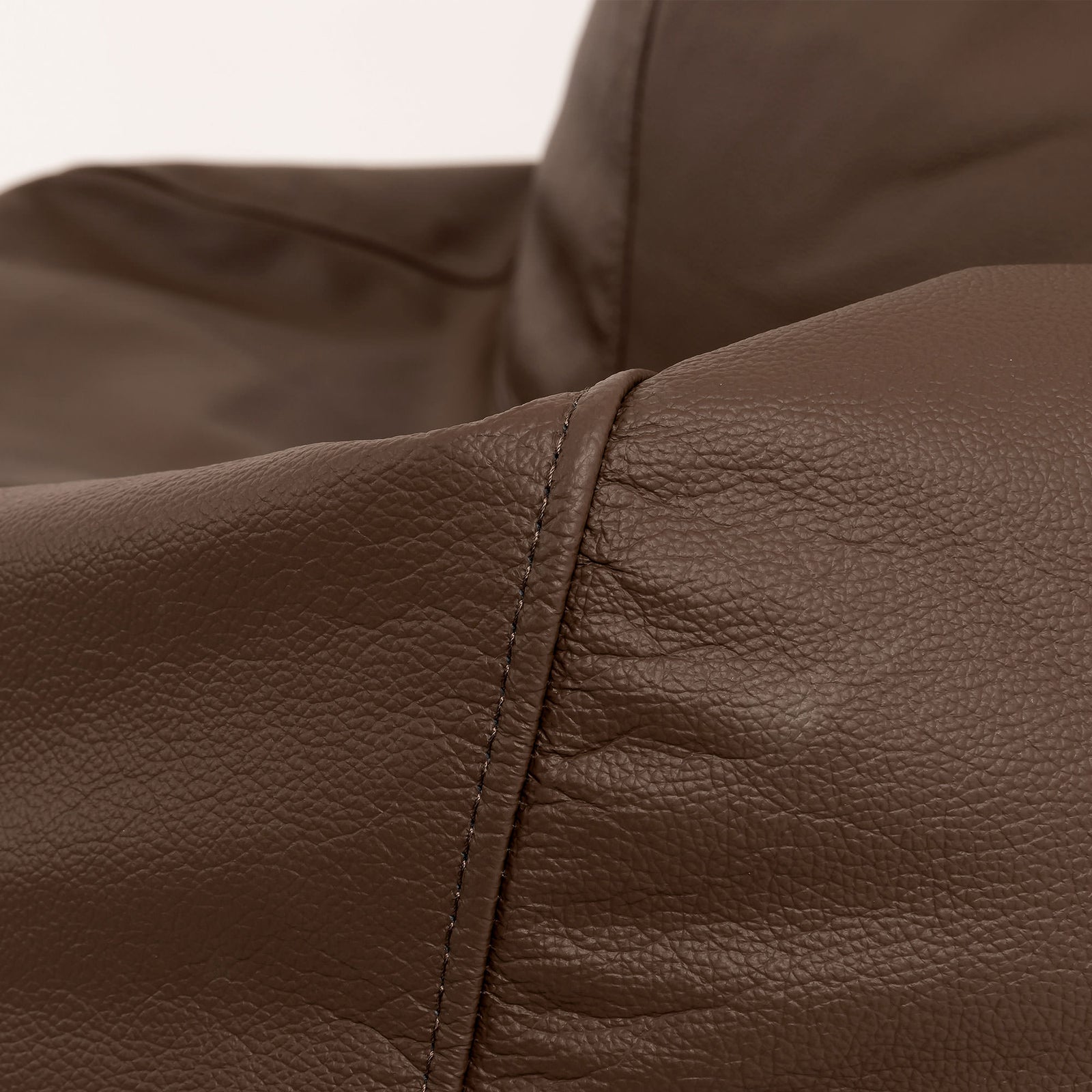 Valencia Leather Bean Bag Recliner | Brown