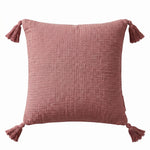 Pure Handmade Cotton Muslin Cushion With Cover | 45cm x 45cm | Pink