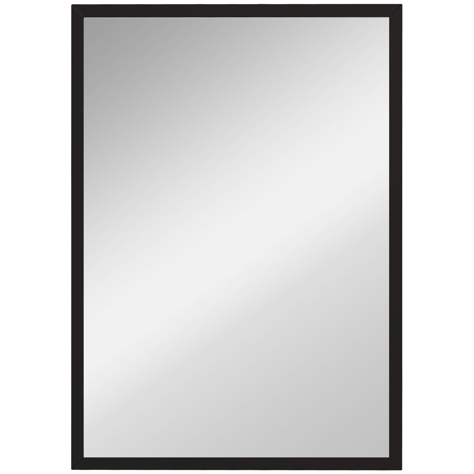 60x40/70x50cm Wall Bathroom Mirror For Home Decor Vanity | Large | Black