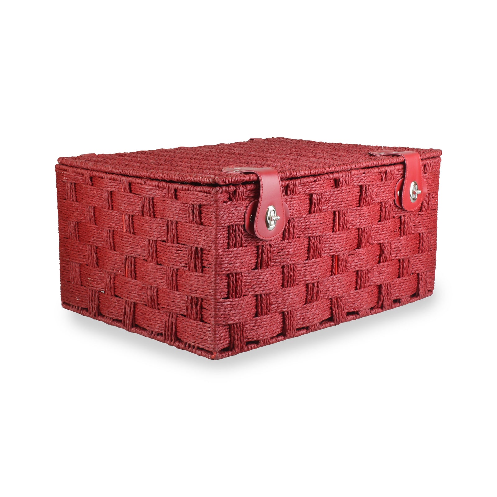 Red Twisted Paper Rope Storage Basket | Extra Large | Red