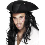 Pirate Tricorn Hat, Black