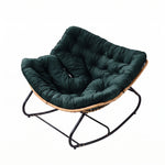 Modern Rocking Chair with Cushion – Large | Green