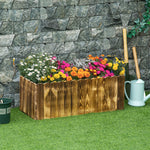 70l Garden Flower Raised Bed Planter Box 80x33x30cm