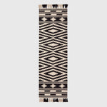 Dinan Black & White Kilim Cotton Rug | 200cm | Black & White