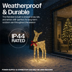 Xmas Haus 45cm Gold Rattan Led Christmas Festive Holiday Dee