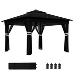 3x3(m) Pop Up Gazebo W/ Solar-powered Led Lights Netting