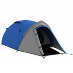 Compact Camping Tent W/ Vestibule & Mesh Vents For Hiking | Blue
