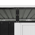 4x6ft Metal Garden Tool Shed With Sliding Door & Pent Roof – Durable Outdoor Storage With Foundation