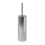 Toilet Brush, Siver Gloss, Freestanding. Collection Kubic