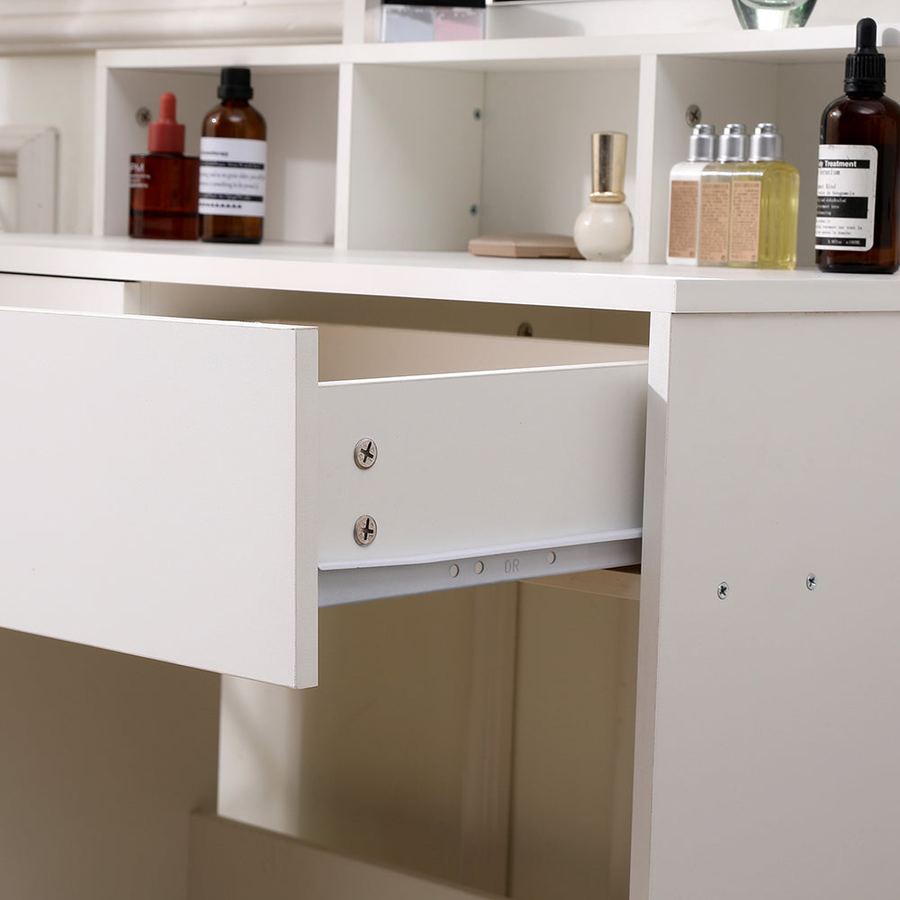 Makeup Dressing Table With Lighted Mirror
