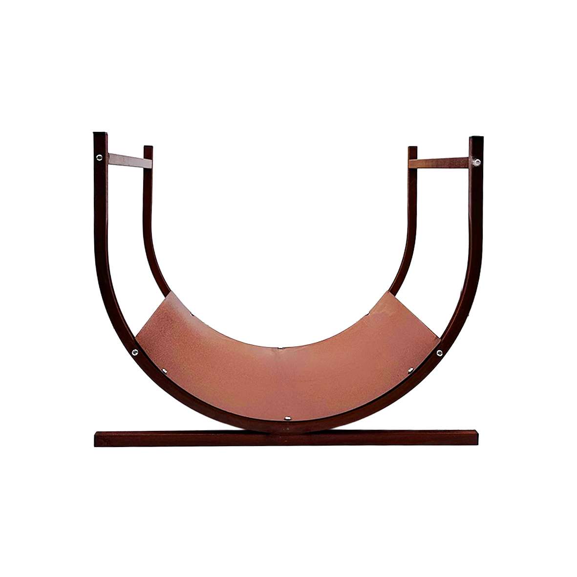 Pre-rusted Metal Firewood Rack