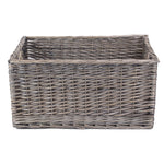 Wicker Jumbo Antique Wash Storage Basket | Brown