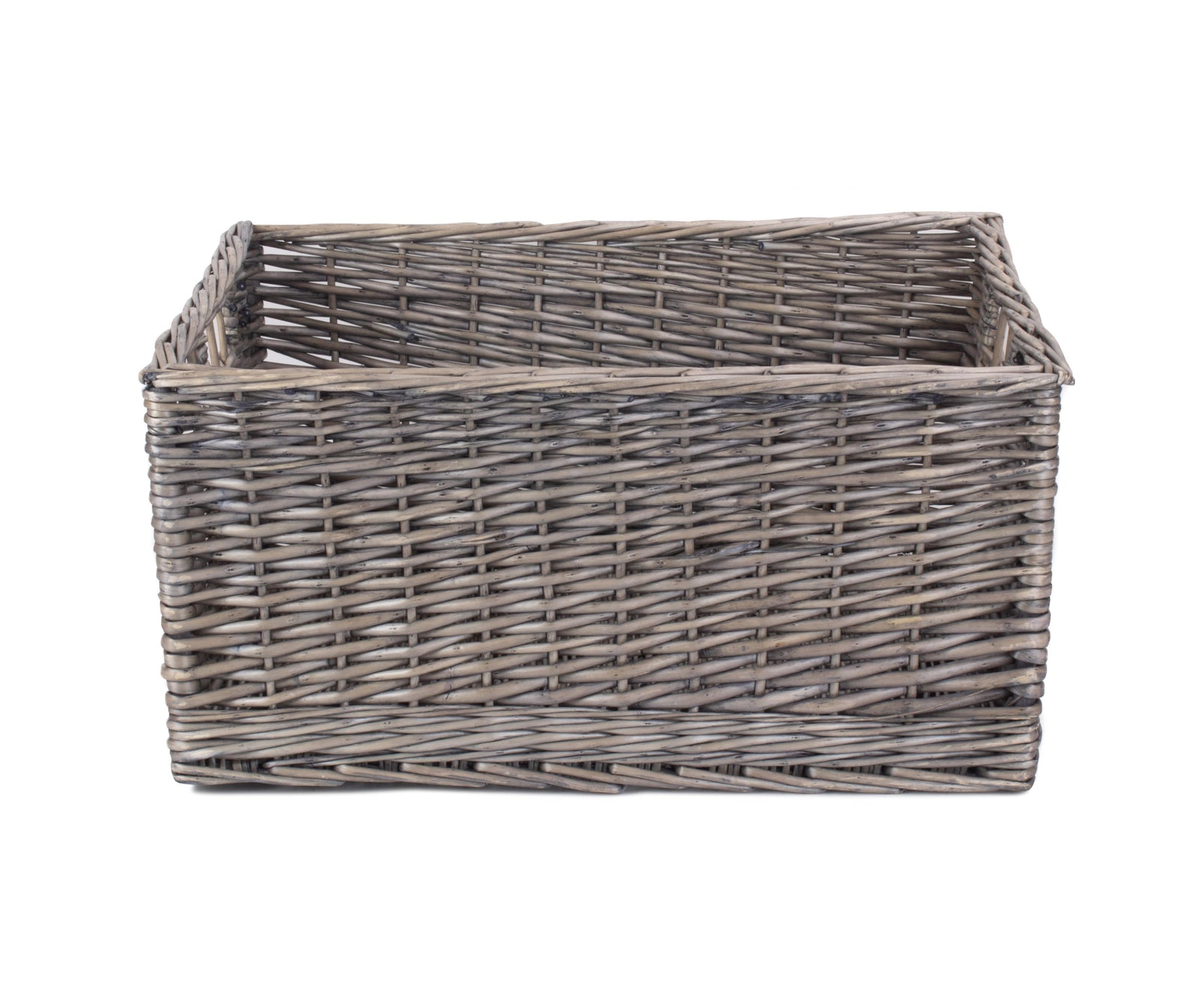Wicker Jumbo Antique Wash Storage Basket | Brown