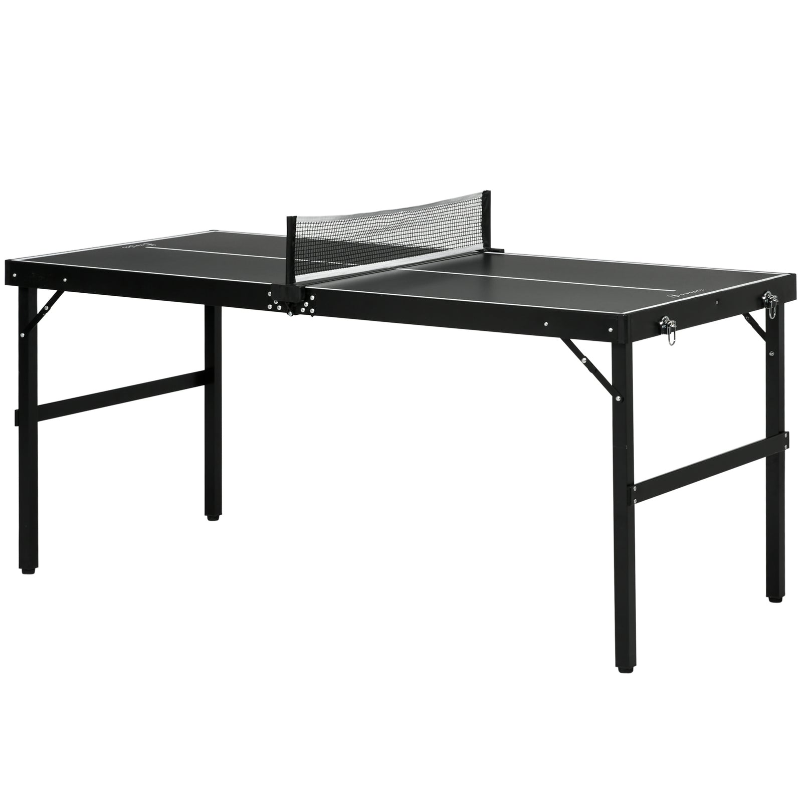 SPORTNOW 5ft Mini Table Tennis Table, Folding Ping Pong Table