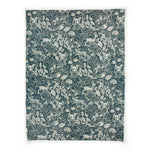 Hidden Forest Printed Throw With Faux Fur Back