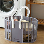Living and Home Foldable Plastic Laundry Basket
