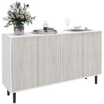 Sideboard Storage Cabinet For Living Room Adjustable Shelves | One Size | White