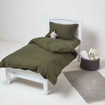 Linen Cot Bed Fitted Sheets 70 X 140 Cm, Pack Of 2 | Cot Bed | Green