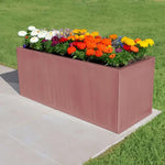 Zinc Galvanised Trough Planter | 75cm x 32cm x 32cm | Rose Gold