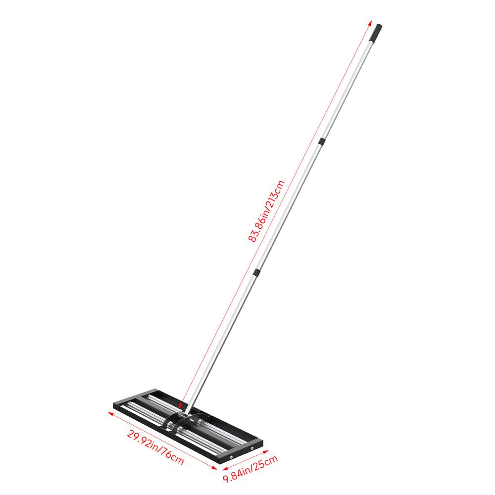 Garden Lawn Levelling Rake With Aluminium Alloy Rollers