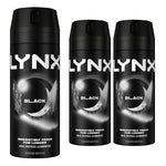 Body Spray Black 48-h High Definition Fragrance Deo For Men, 3x 150ml