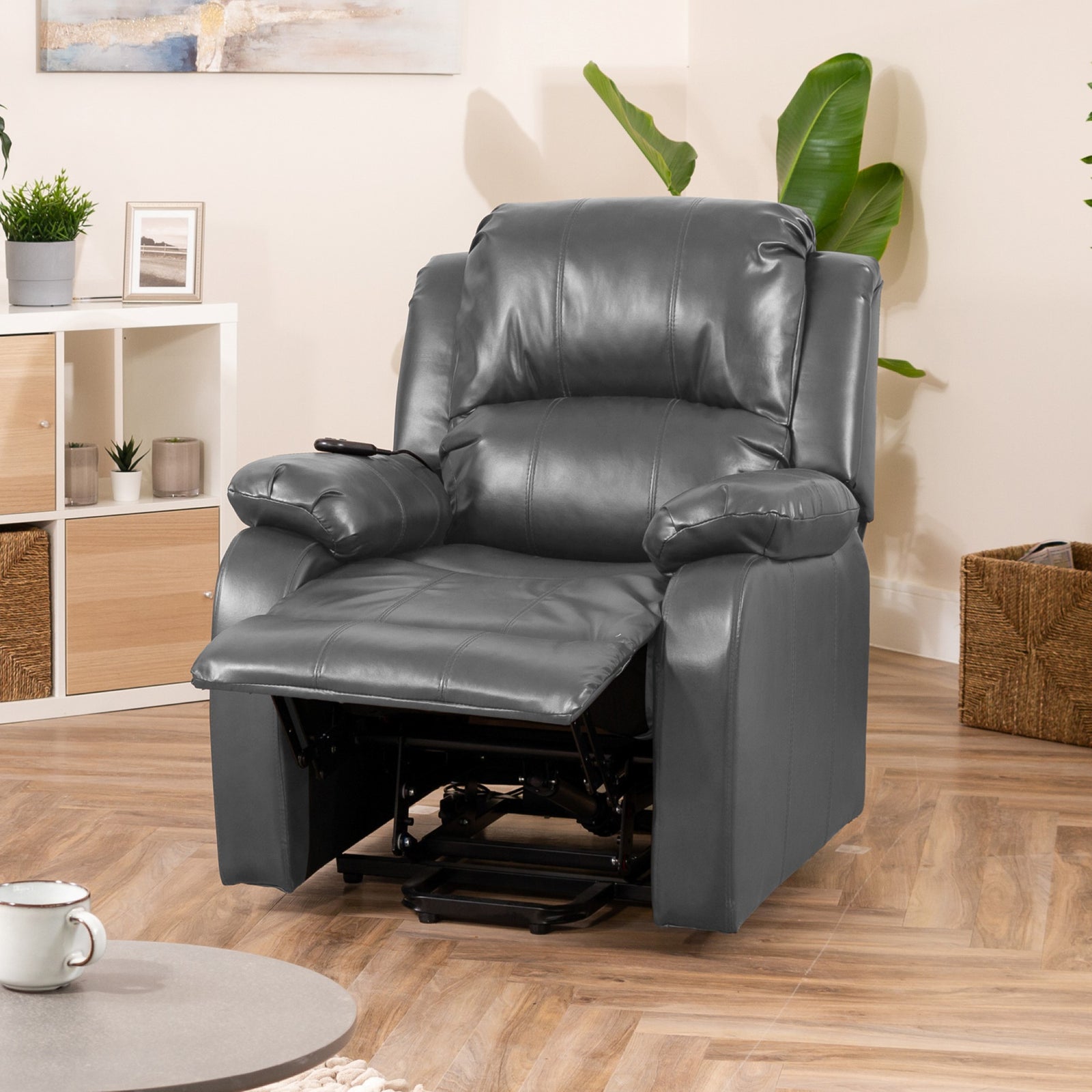Northfield Dual Motor Massage Heat Riser Recliner Chair | Grey