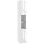 High Gloss Bathroom Floor Cabinet Cupboard With Doors