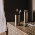 Free Standing Toothbrush Holder Matt Stainless Steel Logic
