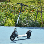 Adult Teens Kick Scooter Foldable 14+ W/ Rear Wheel& Brake | Silver