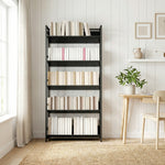 Bookcase Anti-slip Design 5-tier | Black