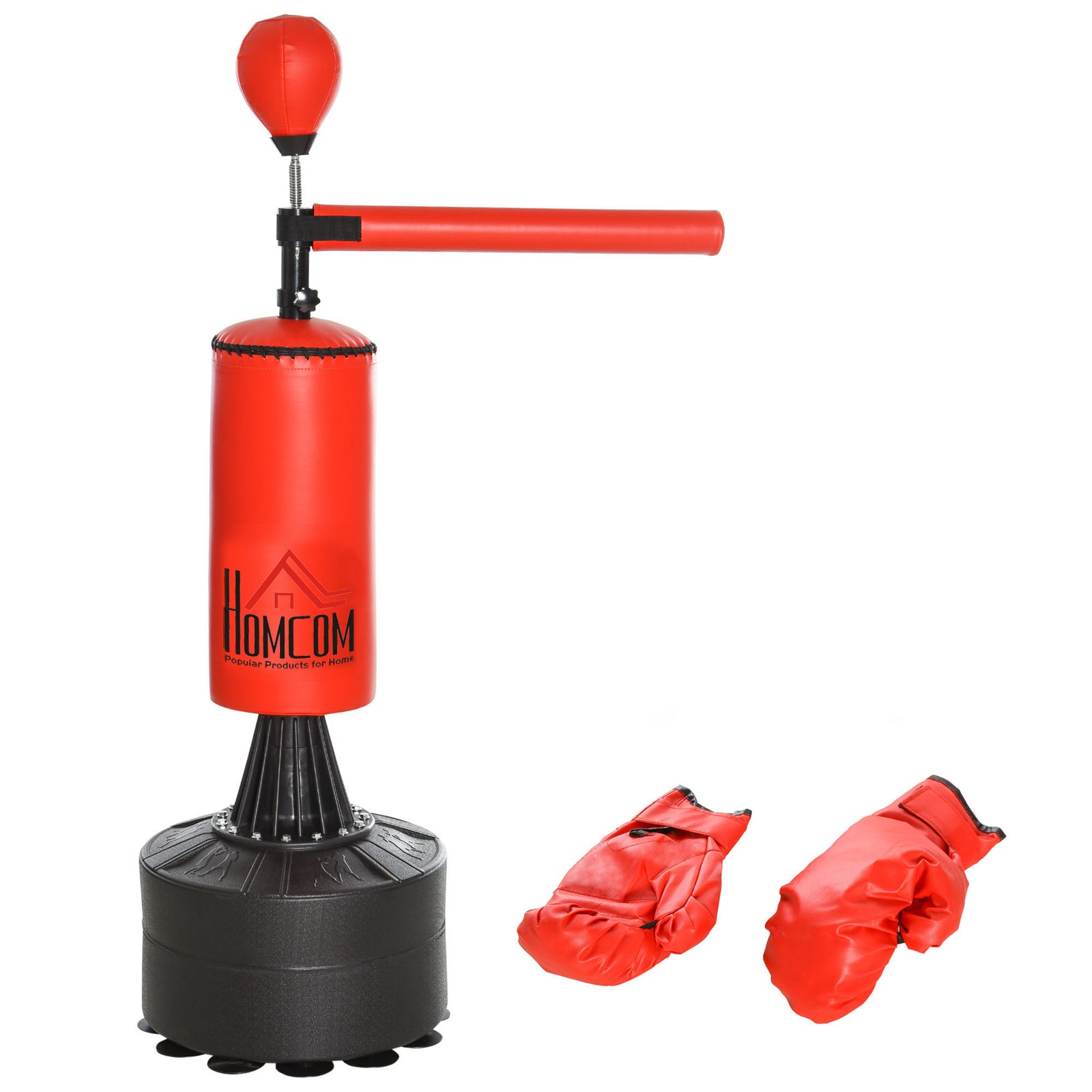 Boxing Punch Bag Stand With Rotating Flexible Arm | Black