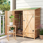 Garden Storage Shed Tool Organizer W/ Table, 140x75x157cm