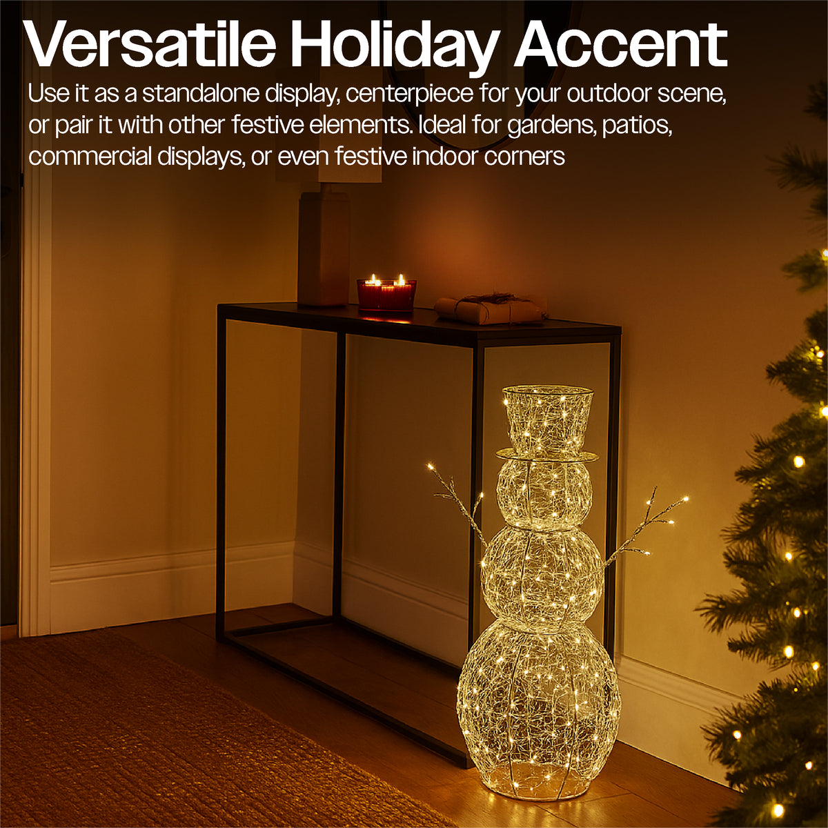 Xmas Haus 58cm Floor-mounted Led Christmas Holiday Festive Snowman