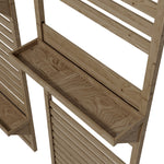 Wall Mounted Plant Stands Set Of 2 With Shelves And Trellis | Natura