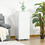 HOMCOM Modern 3 Tier Cabinet Storage Organizer With Door