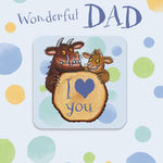 Dad Father's Day Card With Detachable Coaster Official Product
