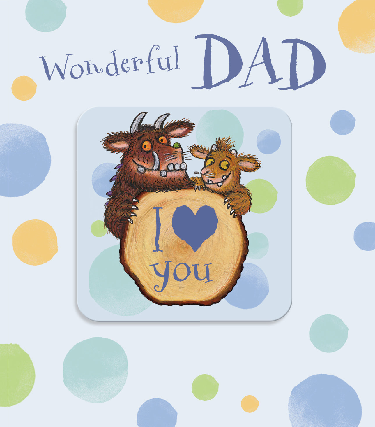 Dad Father's Day Card With Detachable Coaster Official Product