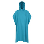 Womens/ladies Lagoon Microfibre Poncho | One Size | Blue