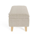71cm W Linen Upholstered Storage Ottoman Footstool