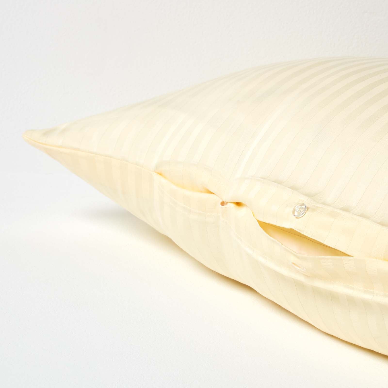 Egyptian Cotton Super Soft V Shaped Pillowcase 330 Tc | V Shape | Pastel Yellow