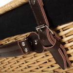 Wicker Buff 45cm Picnic Basket | Black