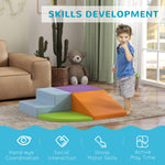 4-piece Soft Play Set Climb And Crawl Foam Activity Toys | Orange