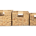 Nordic Water Hyacinth Storage Basket | Set-of-3 | Brown
