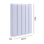 1000w Wifi-enabled Ceramic Electric Heater With Lcd, Timer & Overheat Protection