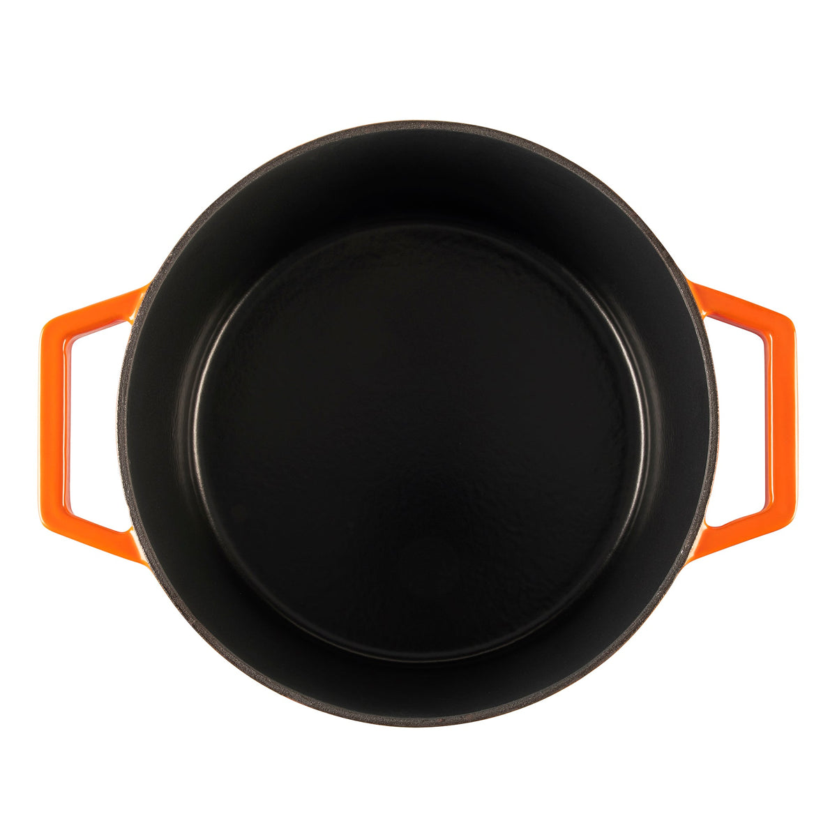 Cast Iron Casserole Dish 26cm Oven Proof Pan & Lid | 26cm | Orange