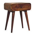 Solid Wood Avora Chestnut Nightstand With 1 Drawer