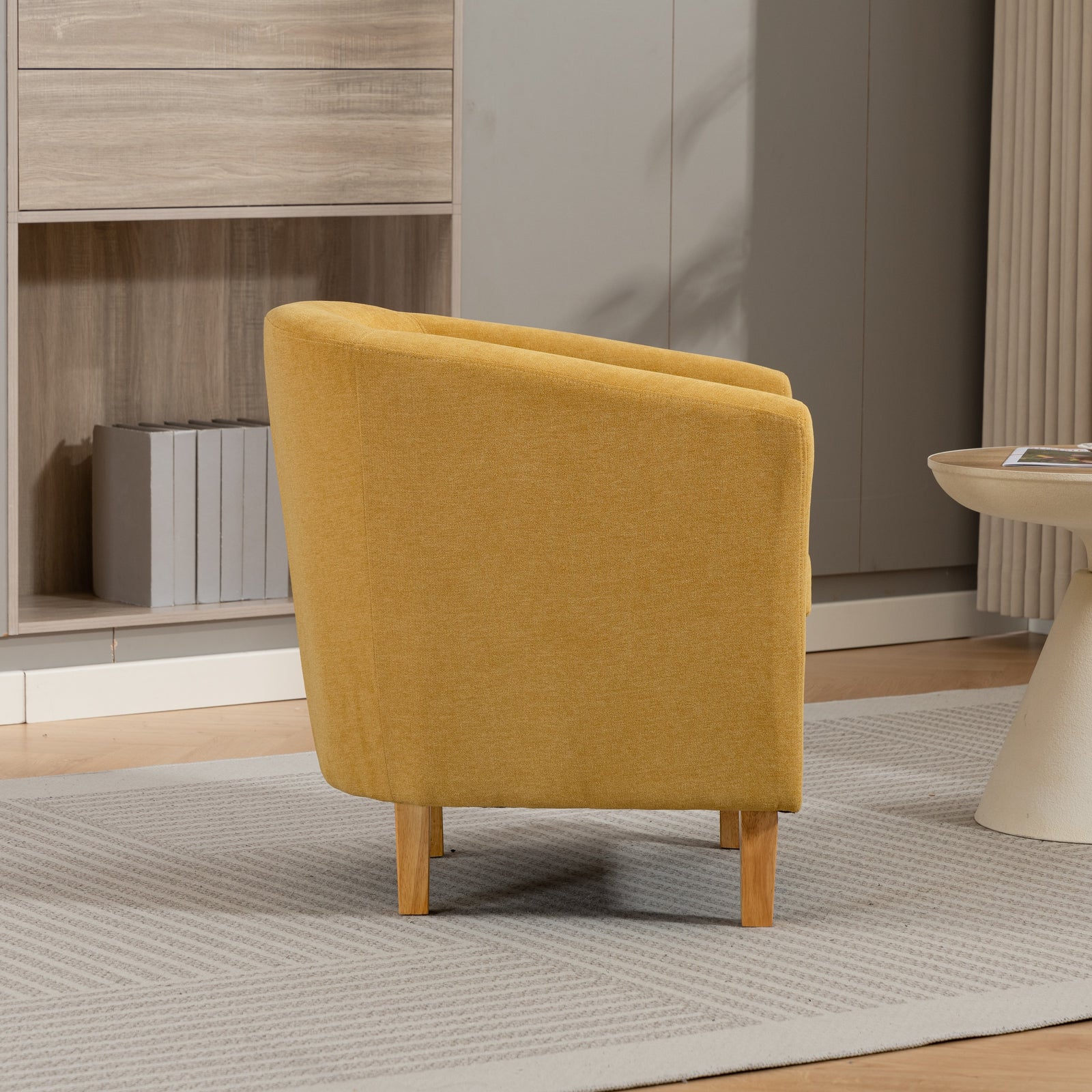 Millie Fabric Accent Chair | Yellow