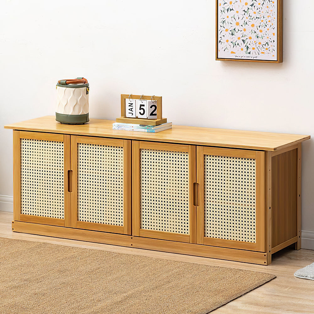 Wooden Entryway Storage Shoe Cabinet Shoe Bench