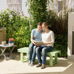 1.1m Outdoor Garden Bench Patio Loveseat Fir Wood 2 Person