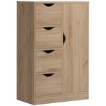 Freestanding Bathroom Cabinet With 4 Drawers Door Cupboard | One Size | Natura